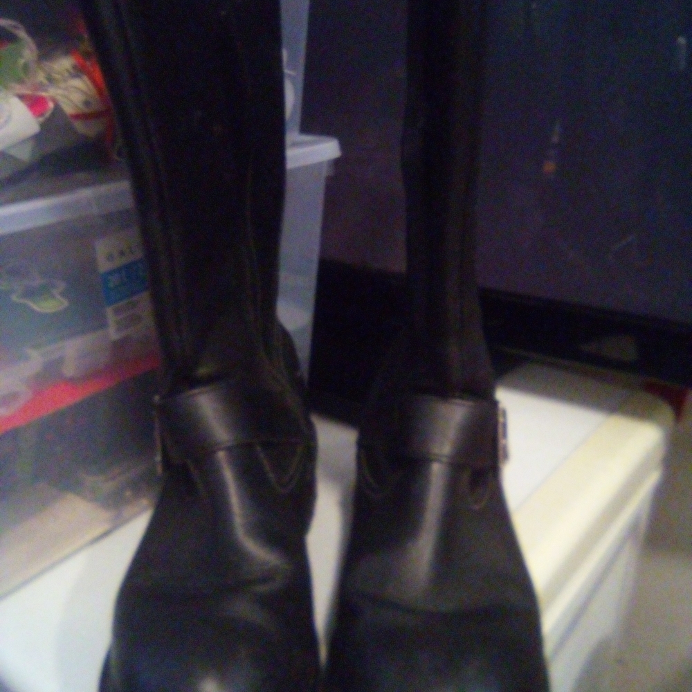 Harley-Davidson Women's Black Tall Combat Moto Boots